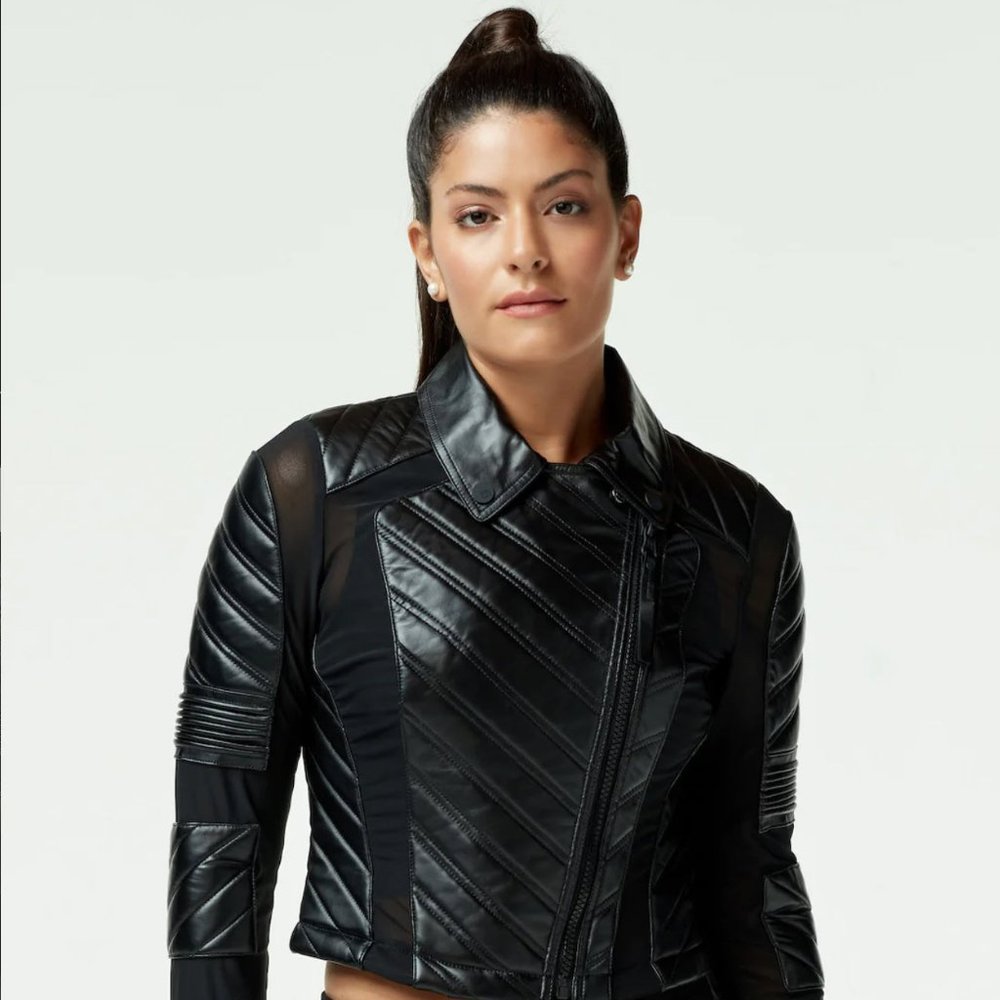 Blanc Noir Acceleration Asym Moto Mesh Jacket